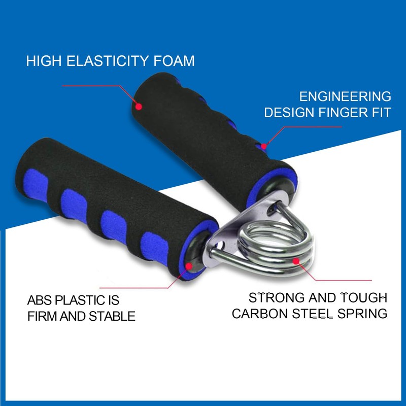 E-smartinlife Hand Grip Strengthener Set, Finger Gripper - Soft Foam