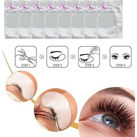 Under Eye Gel Pads 50 Pairs Set, DIY False Eyelash Lash Extension Makeup Eye Gel Patches