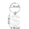 Money Dollar Sign Keychain Fortune Symbol Key Chains Creative Dollar