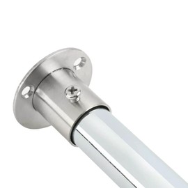 Flange Stainless Steel Flange Connection Wall Anchor Wall Flange for Pipe Attachment for Wall, Floor, Wardrobe (32 mm) Pack of 2