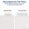 Avery Durable Plastic 5-Tab Insertable Big Tab Dividers for 3