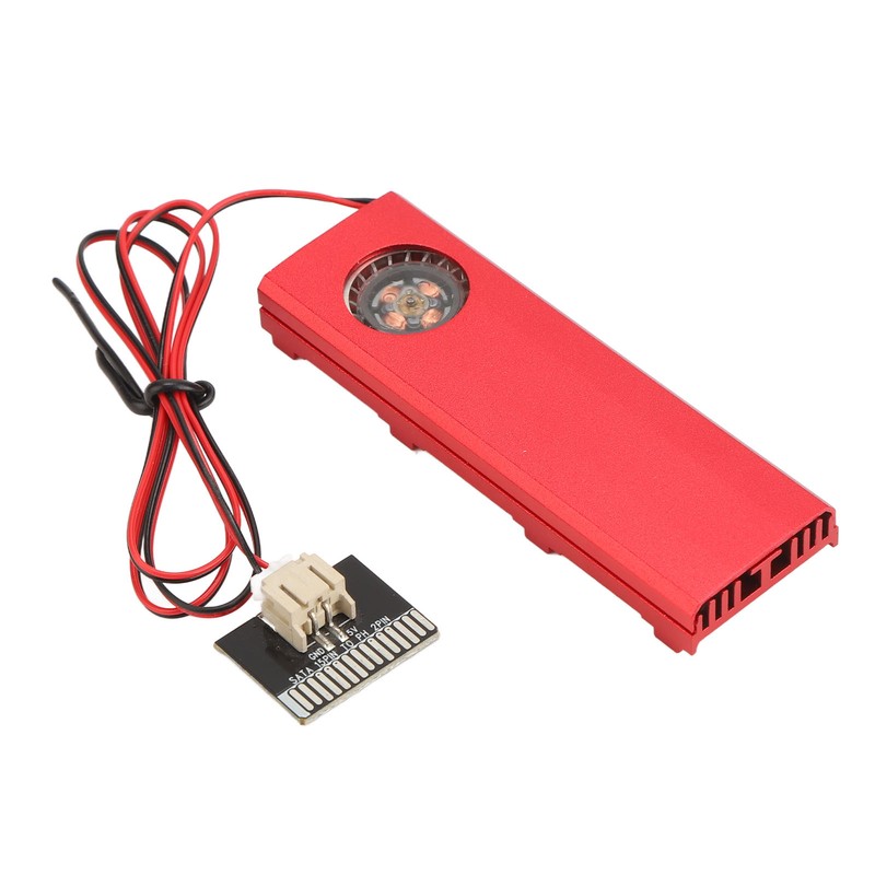 M.2 NGFF NVME SSD Heatsink Quadruple Heat Dissipation 5V Fan