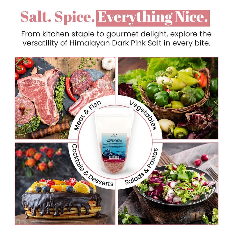 TKS Premium Himalayan Pink Salt - Coarse Grain for Grinder