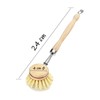 Set of 5 Wooden Washing Up Brush Heads Replaceable Sustainable