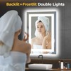 Hivone 28X20 LED Bathroom Mirror with Lights, Anti-Fog, Dimmable, Backlit