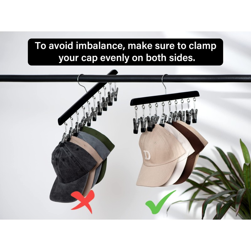StorageWorks Hat Rack, Closet Organizer and Storage for Baseball Caps,Set