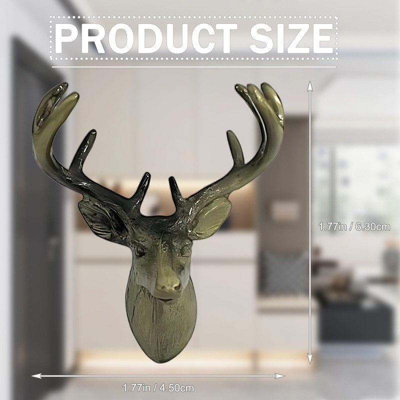 SGYUNQ Deer Cabinet Knobs, Animal Drawer Knobs for Dresser Drawers,