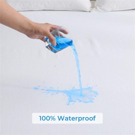 Beedsooth Waterproof Mattress Protector - Super King (180x200cm) Breathable Hypoallergenic Noiseless Mattress Cover with 4 Elastic Corner Straps Fits up to 30 cm deep - Soft Cotton