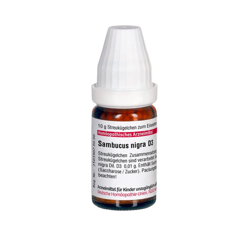 DHU Sambucus nigra D 3 Globuli, 10 g Globuli