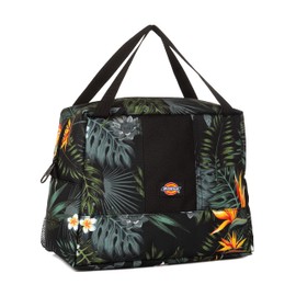 Dickies Insulated Lunch Bag Holder for Work, Thermal Reusable Office Lunch Box for Men, Women (Tropical Flowers)