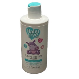 Baby Love Gentle On Eyes Top-To-Bittom Wash Baby Soft Scent 14floz/414ml Hypo