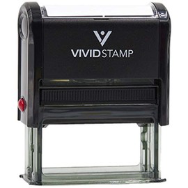 Sign HERE Self Inking Rubber Stamp (Black Ink) - Medium