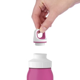 Emsa 518299 Drink2Go PP Drinking Bottle | Capacity: 0.7 Litres | Screw Cap with 2 Openings | 100% Leak-Proof and Dishwasher Safe | Material: Polypropylene | Yoga