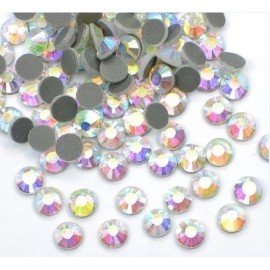 1440pcs HotFix Iron-On Flatbac Rhinestones Seed Beads SS16 Clear Crystal AB 4mm