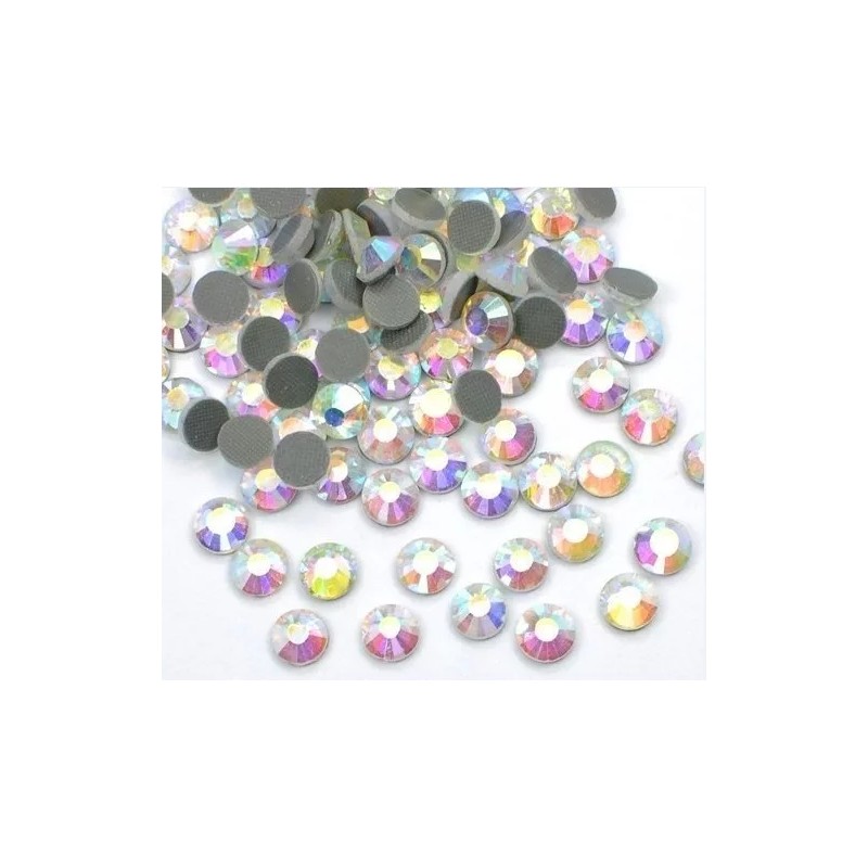 1440pcs HotFix Iron-On Flatbac Rhinestones Seed Beads SS16 Clear Crystal