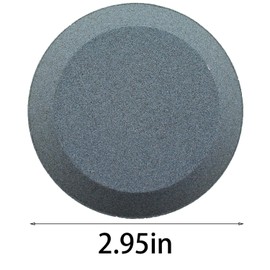 TAODAN 120 and 240 Grit Axe Head Round Sharpening Stone 7.5x2.8cm Aluminium Oxide Grinding Tool for Cutting