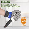 Zoleker Highest Level Cut Resistant Work Gloves for Men Women,