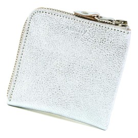 Agility affa "Square Wallet" Half Wallet Coin Case Card Case Wallet Leather Gold Silver Gold, Silver