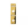 Lee Electric BC268LG Gold Wired Double Lighted Push Button 5-1/4"x1-3/8" - Bell
