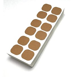 Economical Replacement Stickers, 600 Sheets (12 Sheets Included, 50 Sheets), For Magnetic Therapeutic Devices (0.3 inch (8 mm) Grain Diameter) With Convenient Storage Case