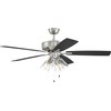 Craftmade P104BNK5-52FBGW Pro Plus 52" Ceiling Fan with LED Lights