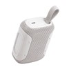 JBL Go 5 Ultraportable Bluetooth Speaker, Waterproof, White