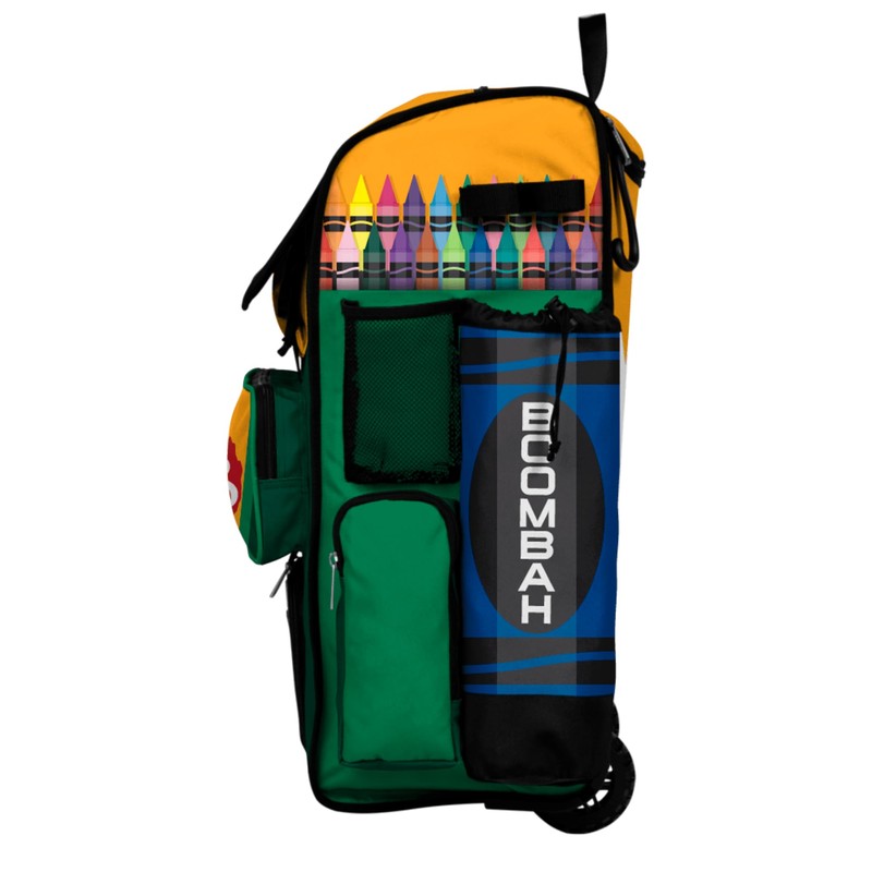 Boombah Rolling Superpack Baseball/Softball Gear Bag - Telescopic Handle -