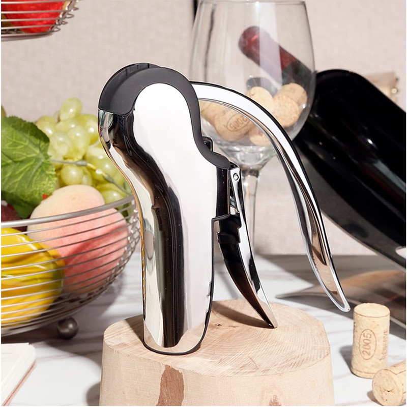 KAYCROWN Stainless Steel Wine Bottle Opener, Vertical Lever Corkscrew with