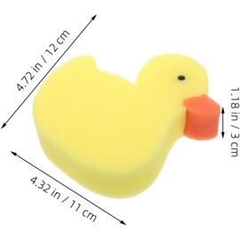 KALLORY Esponjas de baño para 5 unidades esponja multifuncional forma de pato para uso en lavabos y lavado de manos delicada