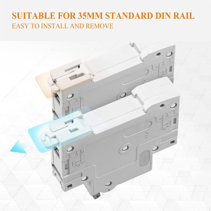 LANGIR DC 15A (16A) Circuit Breaker, 1 Pole DIN Rail