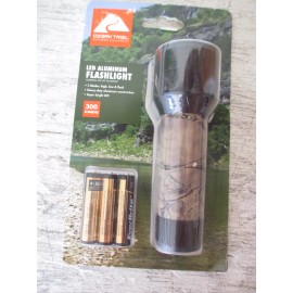 Ozark Trail LED Aluminum Flashlight, Handheld, 300 Lumens, 3 Modes - Pick Color - Camo