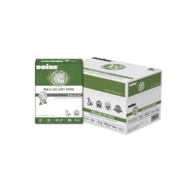 Boise X-9 MultiUse Copy Paper Case Letter Size, 5000 Sheets,