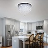 YPQXYHDA Modern Crystal Chandeliers LED 5 Tier Crystal Ceiling Light