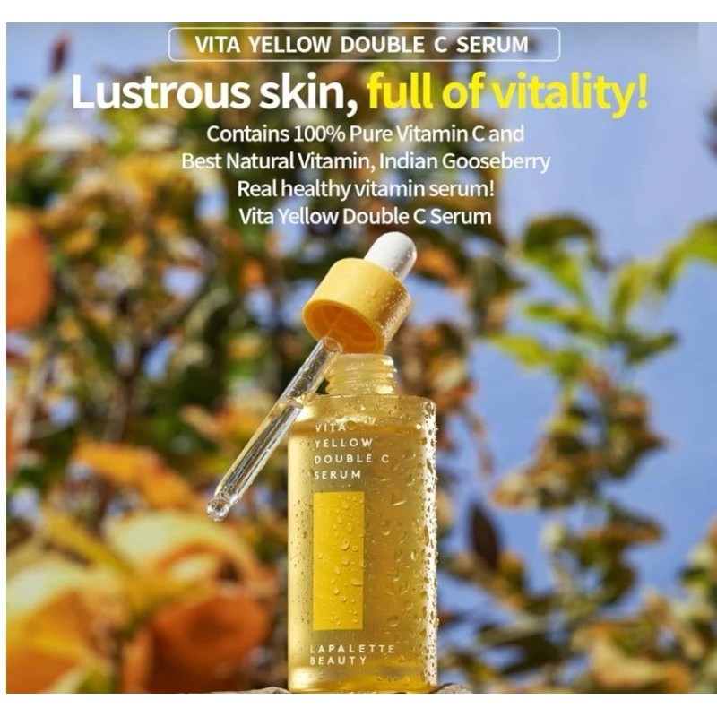 Lapalette Beauty Vita Yellow Double C Serum 9-Vitamin Complex, 1.18
