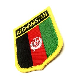 Afghanistan Afghanistan Flag Iron On Embroidered Fabric Sew On Patch Pack of 1