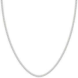 Shinjuku Ginokura Silver 925 Kihei Chain, Width: Approx. 0.03 - 0.3 inches (0.8 - 8.2 mm), Length: 15.0 - 31.5 inches (38 - 80 cm), Chain Necklace, Unisex, Simple, Chain Only, 60 cm, Silver