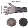 ThreeH Protective Gloves Extend Sleeves 14 Inch 316L Stainless Steel