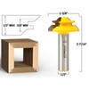 YONICO Lock Miter Router Bit Set 3 Bit 45 Degree