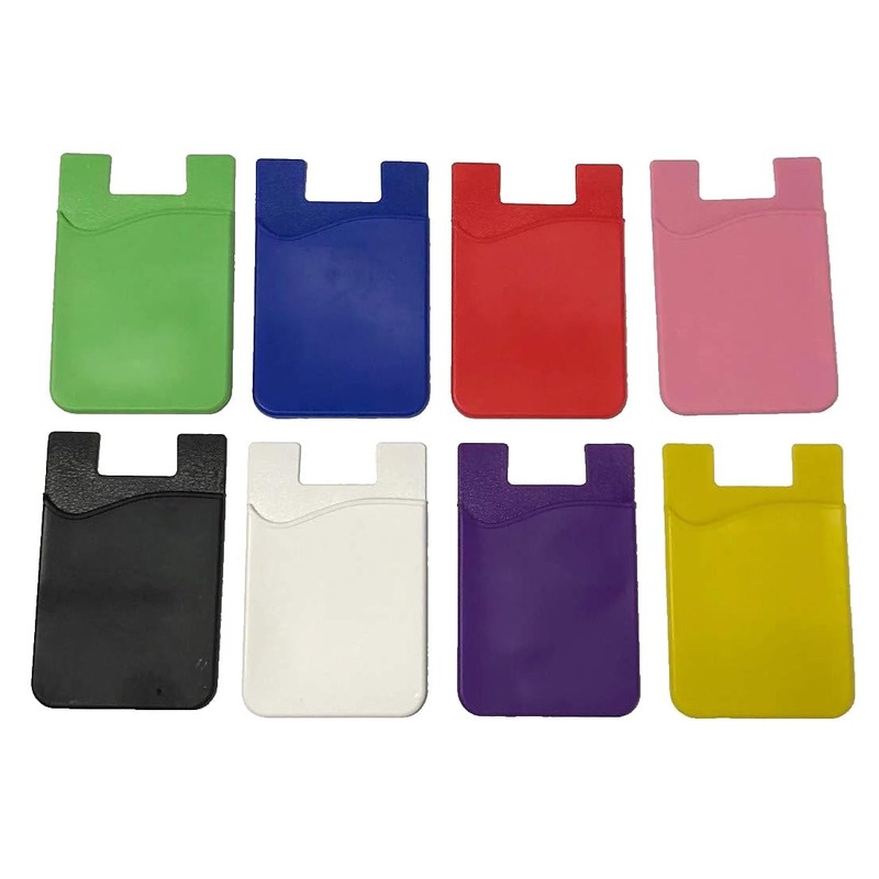 Lot 2 Silicone Smart Phone Wallet ID Holder in Green