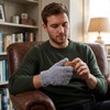 suction 4 Pairs Dusting Gloves, Set with Grey and White