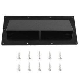 Gekufa RV Exhaust Vent Cover– Fits Camper, Trailer, Motorhome Range Hood & Exhaust Vent – Includes 10Pcs Screws (Black)