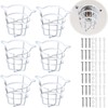 RosyOcean (6 Pack) White Fire Sprinkler Head Guard for Both