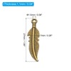 [PATIKIL] 100pcs Mini Vintage Feather Charms Metal Charms Pendant Charms