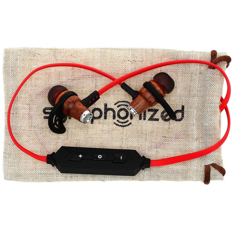 InEar Symphonized NRG Bluetooth Wireless Wood in-Ear Noise-isolatin