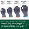 WOLF 13-gauge Ultra-Thin Nitrile Foam Coated Palm Grip Glove Multi-Purpose