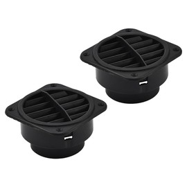 Blueshyhall Pack of 2 Auxiliary Heaters, Air Outlet, 42/60/75 mm, Rotating Car Heater, Diesel Auxiliary Heater, Air Outlet Accessories, Made of PP, Air Outlet for Auxiliary Heating of Cars, Trucks