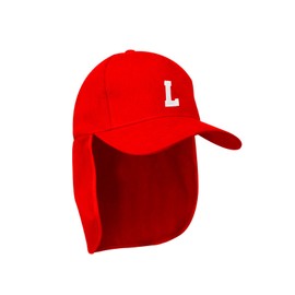 MFAZ Morefaz Ltd Junior Legionnaire Style Boys Girls Hat Baseball Neck Protection Sun Protection Cap Hat Kids Cap A-Z Letter, l