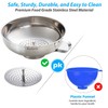 Kalave Canning Funnel, Food Grade Stainless Steel Canning Funnels with