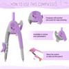 EBOOT Student Geometry Math Set, Drawing Compass and 6 Inch