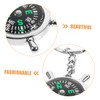 WOONEKY 1 Pair Compact Compass Keychain Lightweight Tool for Hiking